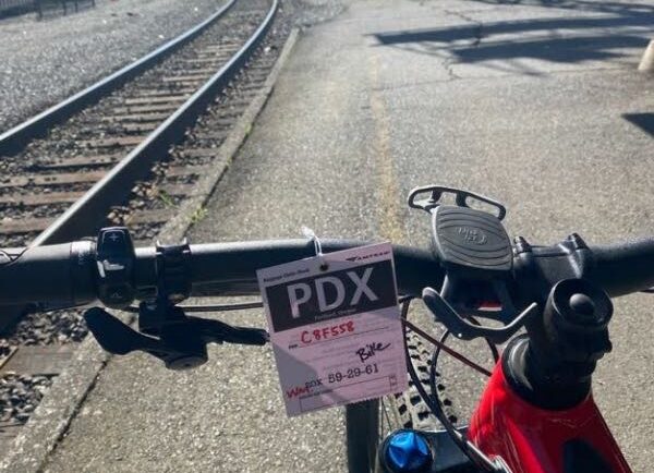 Greg contemplating the train to Portland