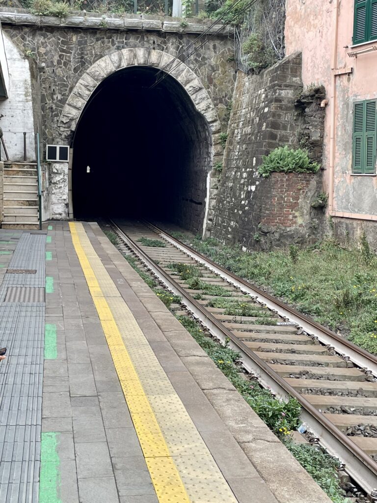 Tunnel in the Cinque Terre