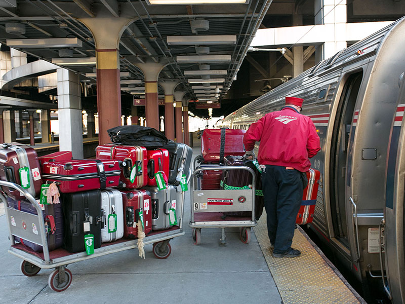 Amtrak Red Cap Baggage Assistance